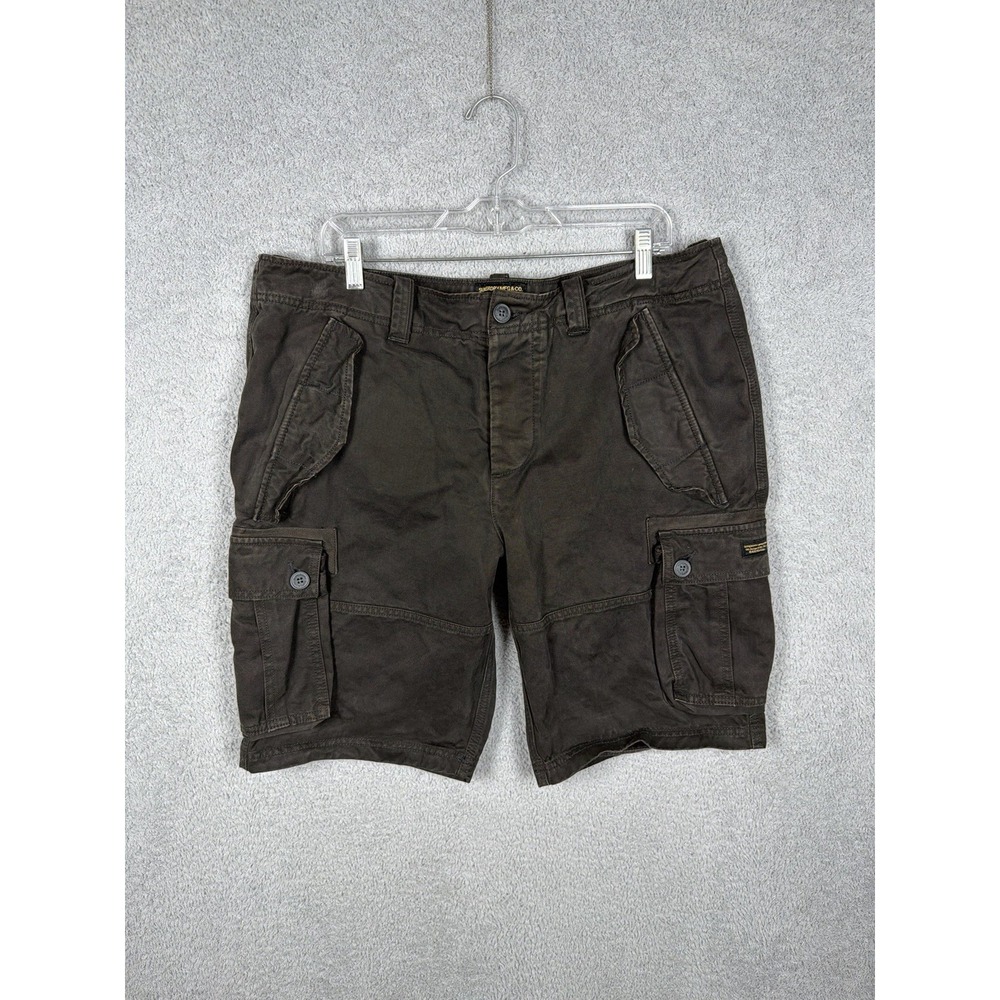 Superdry Cargo Shorts Men's W 38‎ Heavy Brown Army MFG & Co 1954 100% Cotton